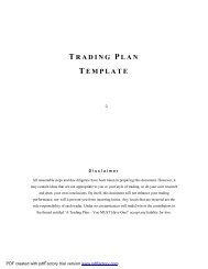 TRADING PLAN TEMPLATE