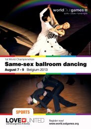 Same-sex ballroom dancing - World Outgames Antwerp 2013