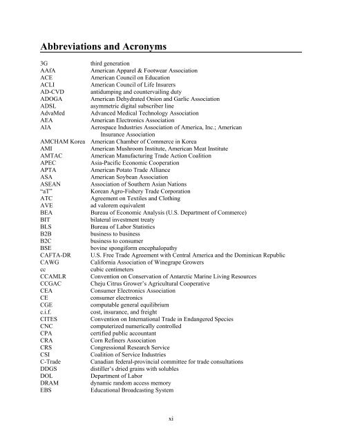 U.S.-Korea Free Trade Agreement: Potential Economy-wide ... - USITC