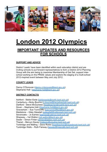 London 2012 Olympics - Kent Trust Web