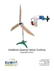 KidWind Geared Wind Turbine