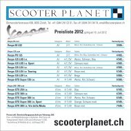 Preisliste 2012 - Scooter Planet