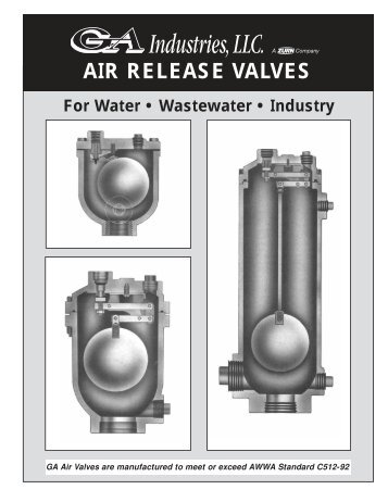 AIR RELEASE VALVES - GA Industries