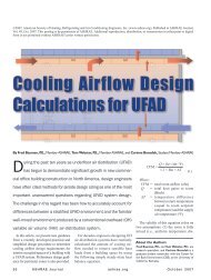 Cooling Airflow Design Calculations for UFAD - Center for the Built ...