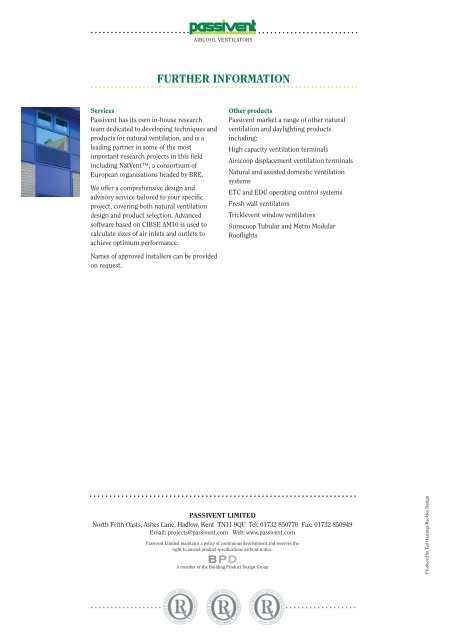 Aircool Brochure - Passivent