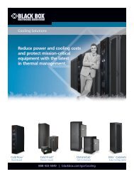 Data Center Cooling Solutions - Black Box