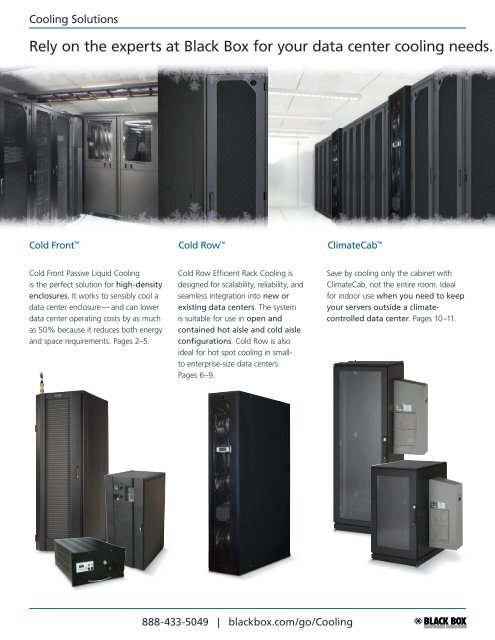 Data Center Cooling Solutions - Black Box