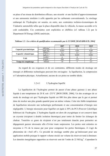 Intégration des paramètres spatio-temporels et des risques d ...