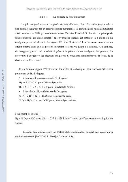 Intégration des paramètres spatio-temporels et des risques d ...