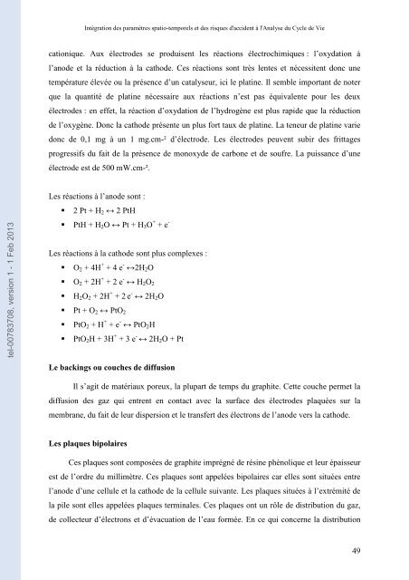 Intégration des paramètres spatio-temporels et des risques d ...