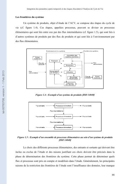 Intégration des paramètres spatio-temporels et des risques d ...