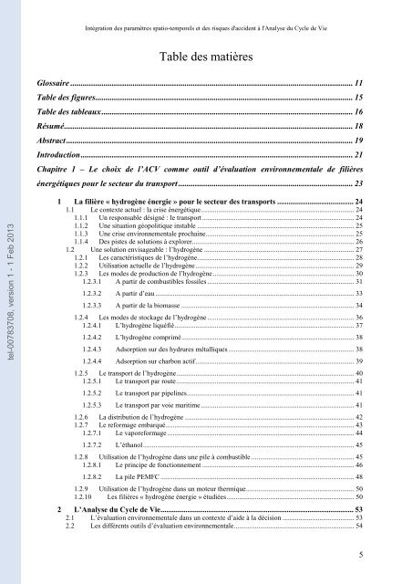 Intégration des paramètres spatio-temporels et des risques d ...