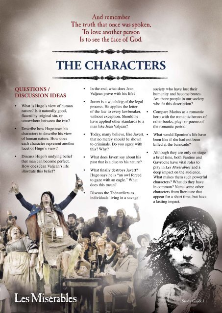 Les Mis Education Study Guide.indd - Les Misérables