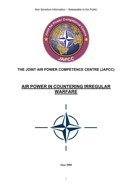 080609 Air Power in Countering Irregular Warfare - japcc
