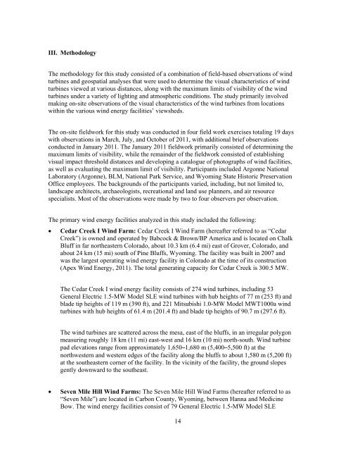 Wind Turbine Visibility and Visual Impact Threshold Distances in ...