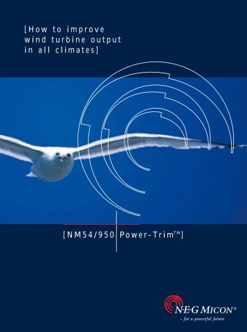 [How to improve wind turbine output in all climates] [NM54/950 ...