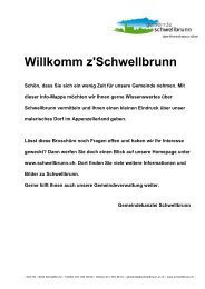 Willkomm z'Schwellbrunn - Gemeinde Schwellbrunn