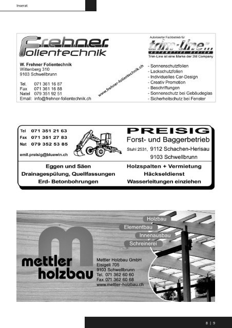 Homepage Juniheft 2011 - Gemeinde Schwellbrunn