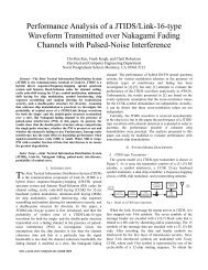 Performance Analysis of a JTIDS/Link-16-type Waveform ...