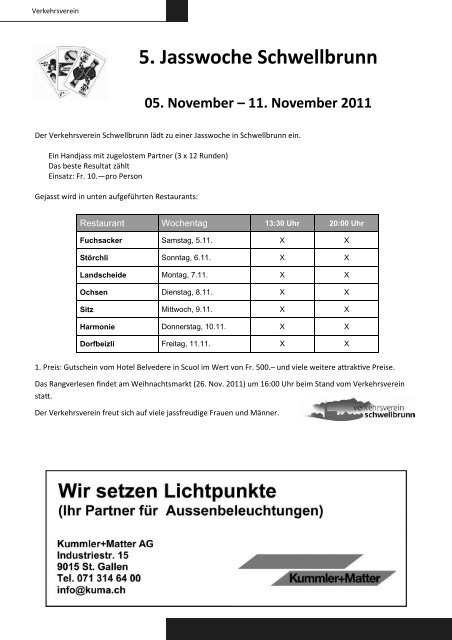 11. November 2011 - Gemeinde Schwellbrunn