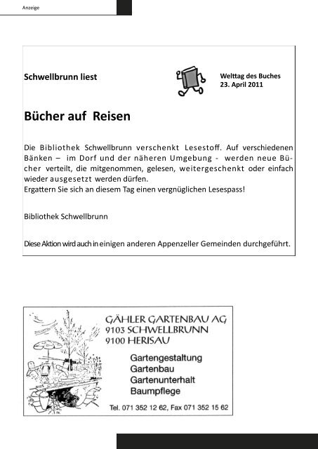 Agenda - Gemeinde Schwellbrunn