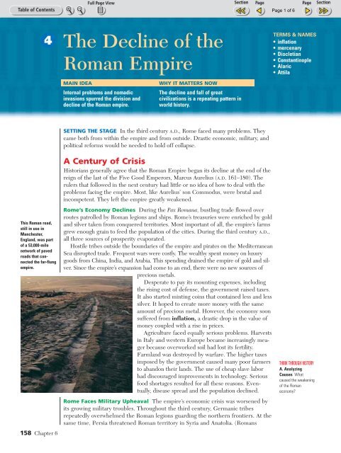 The Decline of the Roman Empire - New Braunfels ISD