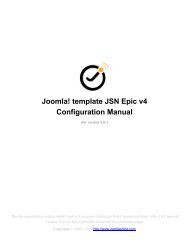 Joomla! template JSN Epic v4 Configuration Manual