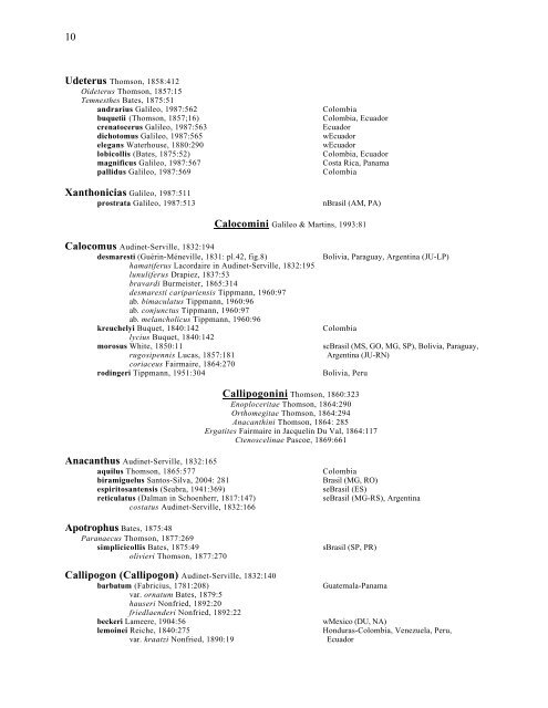 Electronic Version 2005 Checklist of the Cerambycidae, of the ...