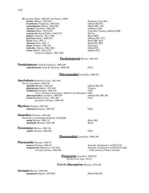 Electronic Version 2005 Checklist of the Cerambycidae, of the ...