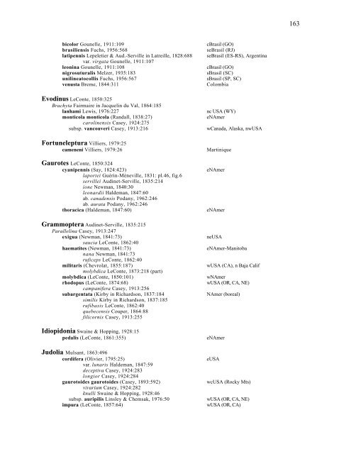 Electronic Version 2005 Checklist of the Cerambycidae, of the ...