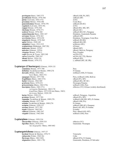 Electronic Version 2005 Checklist of the Cerambycidae, of the ...