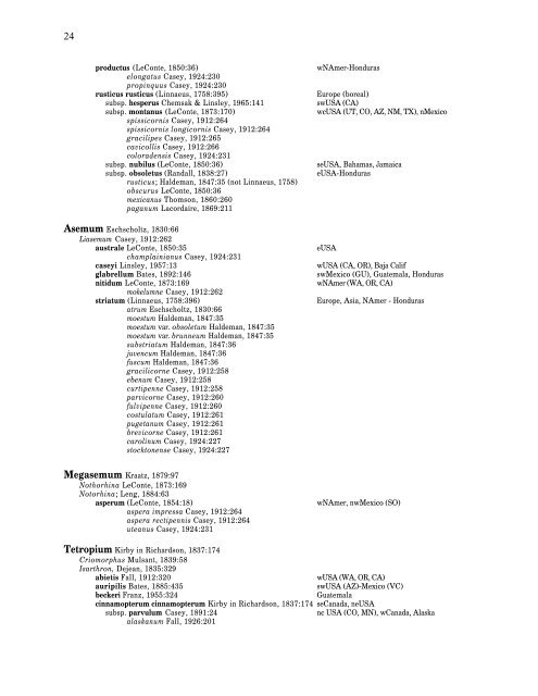 Electronic Version 2005 Checklist of the Cerambycidae, of the ...