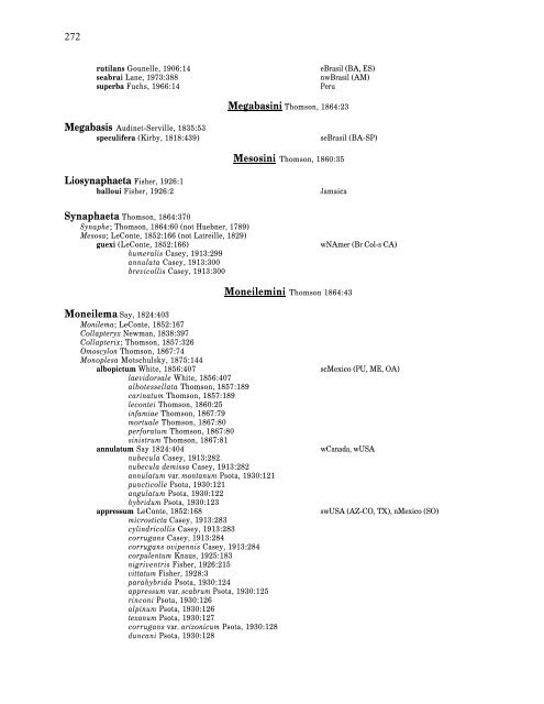 Electronic Version 2005 Checklist of the Cerambycidae, of the ...