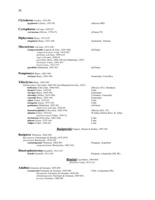 Electronic Version 2005 Checklist of the Cerambycidae, of the ...