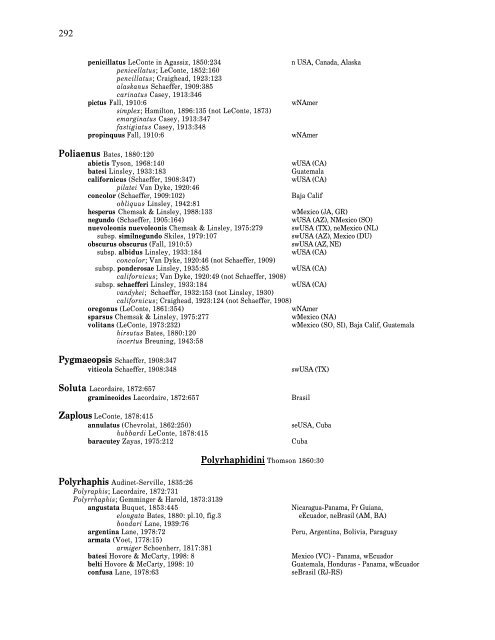 Electronic Version 2005 Checklist of the Cerambycidae, of the ...