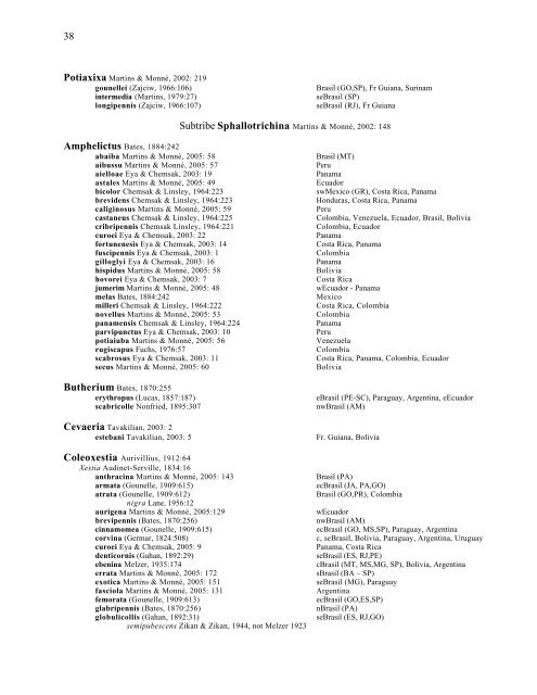 Electronic Version 2005 Checklist of the Cerambycidae, of the ...