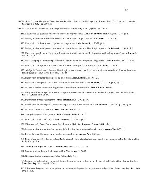 Electronic Version 2005 Checklist of the Cerambycidae, of the ...