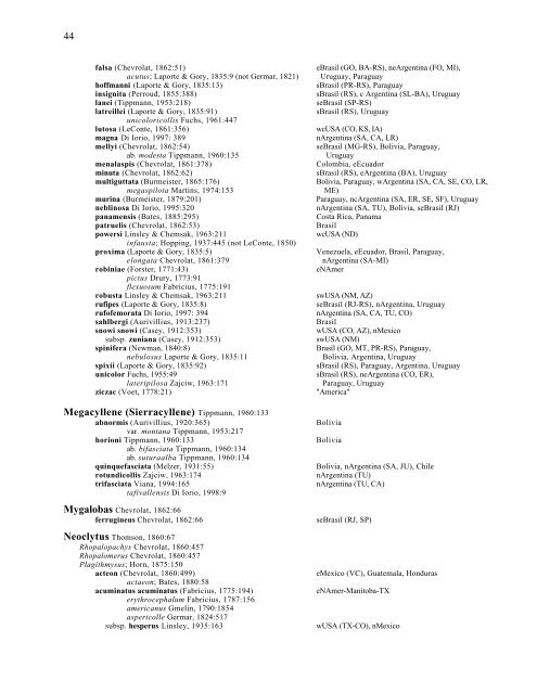 Electronic Version 2005 Checklist of the Cerambycidae, of the ...