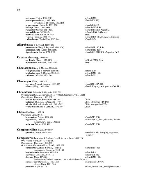 Electronic Version 2005 Checklist of the Cerambycidae, of the ...