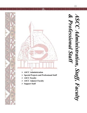 Professional Staff - American Samoa Community College
