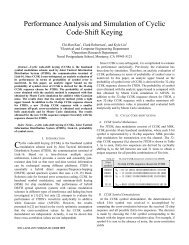 Performance Analysis and Simulation of Cyclic Code-Shift Keying