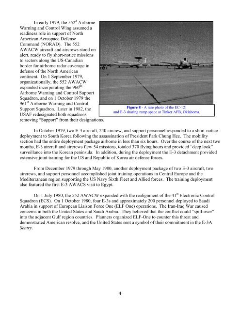 Operational History of the 552 - Air Force Link