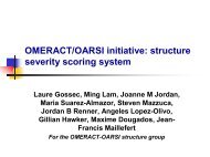 OMERACT/OARSI initiative: structure severity scoring system