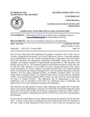 By Order Of The Air Force Instruction 32 6007 | afi 32 1042 air force e publishing By Order Of The Air Force Instruction 32 6007 | afi 32 1042 air force e publishing