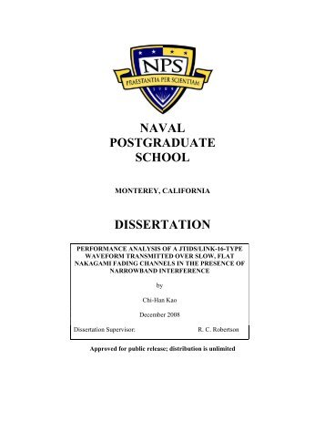 Kao, Chi-Han: "Performance analysis of a JTIDS - NPS Publications ...