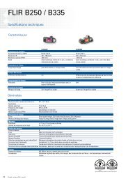 Fiche technique FLIR série B - SCV SA