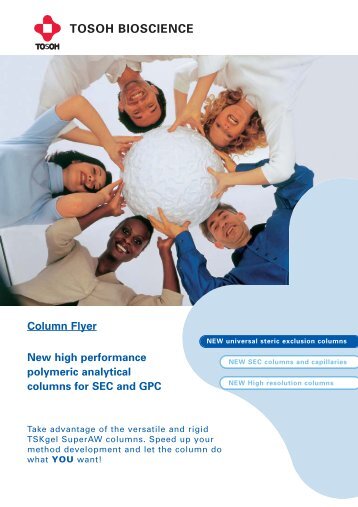 New high performance polymeric analytical columns for SEC and GPC