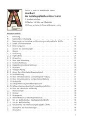 Handbuch der metallogaphischen Ätzverfahren