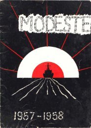 HMS Modeste 1957-1958