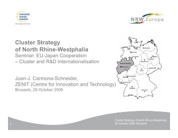 Cluster Strategy of North Rhine-Westphalia - EU-Japan Centre for ...